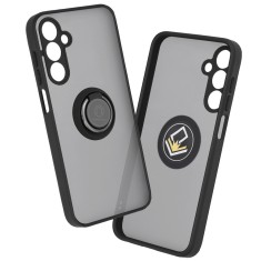 Husa Samsung Galaxy A25 5G Techsuit Glinth cu inel suport stand magnetic, negru foto