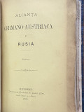 Carte veche Alianta Germano Austriaca si Rusia 1882