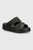 Crocs papuci Gataway Platform H - Strap femei, culoarea negru, cu platforma, 209409