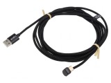 Cablu USB 2.0 USB-C la USB-C unghi 3m negru 60W 3A