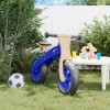 Bicicleta Echilibru Copii vidaXL, Albastru, Cauciucuri Pneumatice, Sezut Reglabil, +3 Ani, Max 30kg