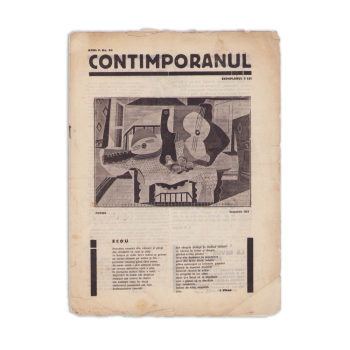 Publicația &bdquo;Contimporanul&rdquo;, anul V, nr. 64 din