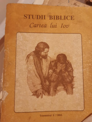 1993 Studii biblice cartea lui Iov Biserica adventista Bucuresti RAR foto
