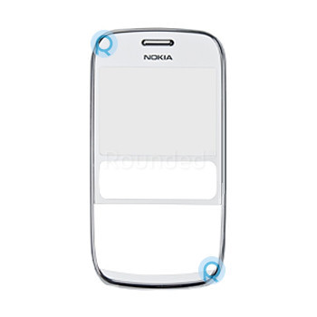 Capac frontal Nokia 302 Asha alb foto