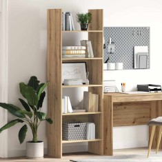 vidaXL Dulap pentru cărți stejar artizanal 60 x 35 x 180 cm