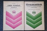 SET LIMBA ROMANA GRAMATICA MANUAL CLASA A VII-A SI A VIII-A - Popescu (2 volume)