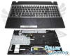 Tastatura Samsung Negru NP300V5A argintie cu Palmrest, NP300V5C argintie cu Palmrest, NP305V5A argintie cu