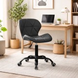 Scaun de birou Artool Noto, piele ecologica neagra, reglabil pe inaltime, pivotant 360, confortabil, modern