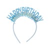 Coronita decorativa pentru petreceri, flippy, tema aniversare, model happy birthday, marime universala, albastru