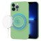 Husa silicon iPhone 13 Pro Max Techsuit SoftFlex MagSafe, verde deschis
