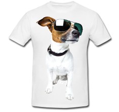 Tricou &amp;quot; Caine cu ochelari de soare &amp;quot; foto