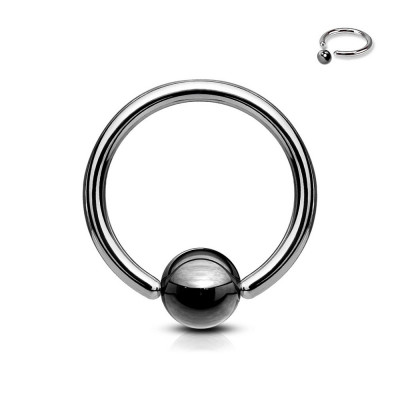 Inel pentru corp cu o bilă &amp;icirc;n mijloc - Dimensiune: 1,2 mm x 12 mm x 4 mm foto