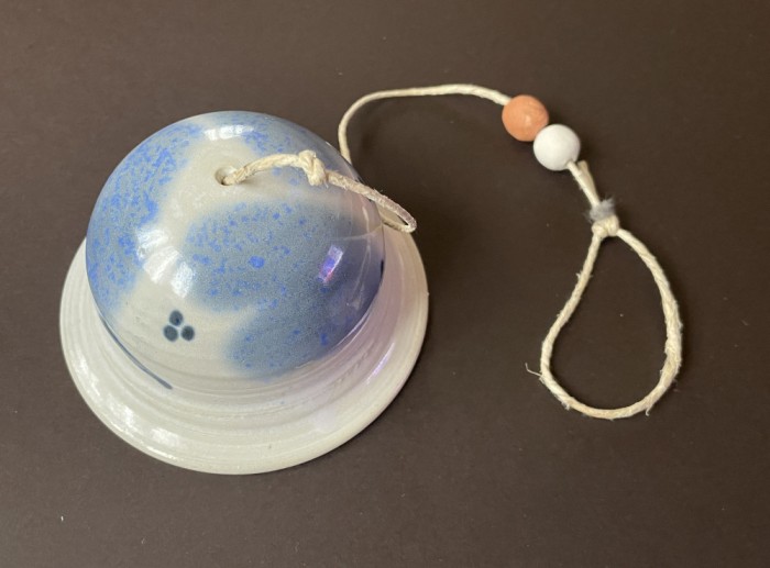 Clopot din ceramica smaltuita, Studio scandinav, anii 1970
