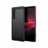 Cumpara ieftin Husa Compatibila cu Sony Xperia 1 IV Techsuit Carbon Silicone Negru, Carcasa