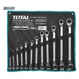 Trusa scule / chei inelare cu cot TOTAL - 6-32mm (INDUSTRIAL)