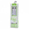 Cablu de date si incarcare rapida 18W,USB C-USB Iphone,100 cm - Alb, Dactylion