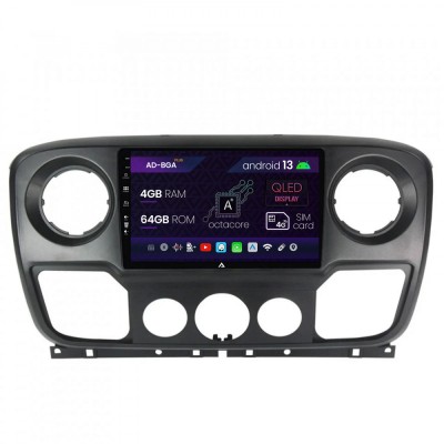 Navigatie Opel Movano Renault Master Nissan NV400 (2011-2021), Android 13, A-Octacore 4GB RAM + 64GB ROM, 10.1 Inch - AD-BGA10004+AD-BGRKIT388V2 foto