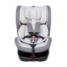 Scaun auto U-Grow, rotativ 360 grade, inaltime reglabila, sistem isofix, 0-12 ani, 0-36 kg, Gri