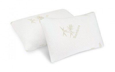 Set 2 perne Bamboo Memory Somnart, husa detasabila bambus, 50x70 cm Relax KipRoom foto
