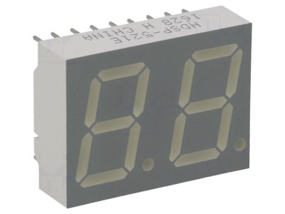 Afişaj LED 7 Segmente Roșu 2 Digits foto