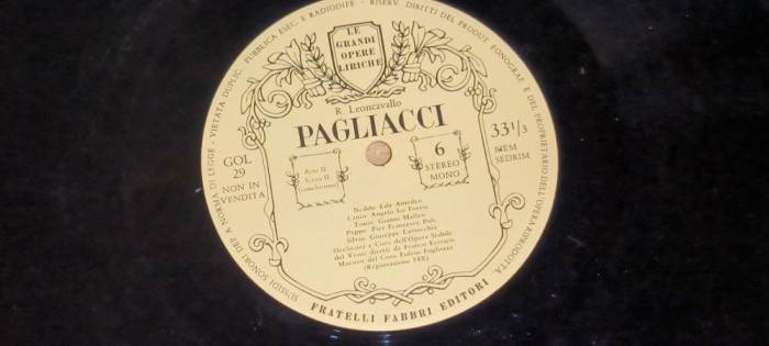 3 VINILURI BOX - IMPECABILE - MUZICA CLASICA Ruggiero Leoncavallo &ndash; Pagliacci