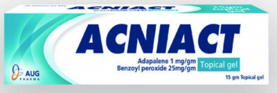 ACNIACT 0.1% / 2.5% EPIDUO Acnee 15 grame Peroxid Benzoil Adapalena foto