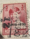 Timbre Romania Timbru Supratipar Mihai 8 iunie 1930 Taxa de Plata