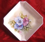 FARFURIE BOL BOMBONIERA PORTELAN KAISER DECOR MANUAL CU PANSELUTE 14 CM