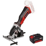 Einhell TE-CS 18/89 Li PXC - Fierastrau circular 89x10 mm + Acumulator Li-Ion 18 V 4 Ah