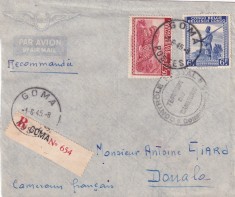 FILATELIE TEMATICA - PLIC CONGO TEMATICA FAUNA LEOPARD AIRMAIL