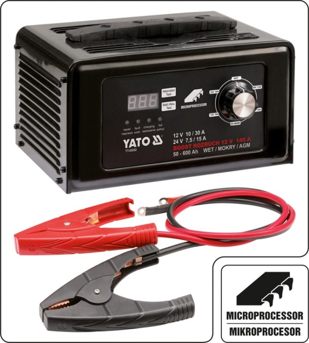Redresor baterie auto 12V-24V 30A YATO Redresor baterie auto 12V-24V 30A YATO