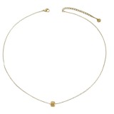 Colier inox placat cu aur cu pandantiv minimalist