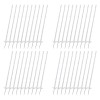 Stalp electric gard plastic 105 cm AgroElectro flexibil cu varf otel galvanizat, suport banda 40mm, pachet 40 buc