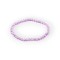 Bratara elastica din perle de sticla Crisalida, 17 cm, Mov deschis