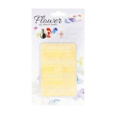 Cumpara ieftin Sticker decor unghii, Flower B06, galben, Global Fashion