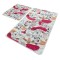 Set 2 Covorase baie Faccia Rectangular, 60 x 100 cm, 50 x 60 cm, Antiderapant, Multicolor