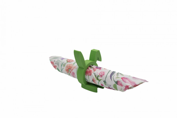 Sitting Rabbit Napkin ring - verde