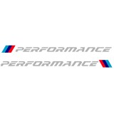 Set sticker pentru praguri sau usi M performance culoare alb pentru Bmw