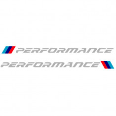 Set sticker pentru praguri sau usi M performance culoare alb pentru Bmw