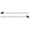 Set sticker pentru praguri sau usi M performance culoare alb pentru Bmw