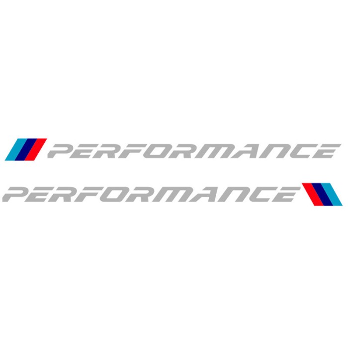 Set sticker pentru praguri sau usi M performance culoare alb pentru Bmw