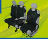 Huse scaune auto tip maieu pentru microbuz/VAN 2+1 locuri culoare Negru Kft Auto