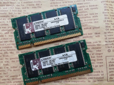 Kit memorii RAM laptop 1Gb DDR1(2x512Mb) Kingston SODIMM 333Mhz foto