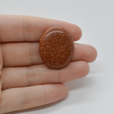 Cabochon goldstone maro 30x25x6mm c102