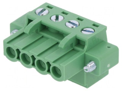 Regletă conexiuni deconectabilă 4 piste 5,08mm drept mufă foto