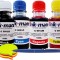 Set Flacone Cerneala Ink-Mate Compatibil Canon GI41 ( 2x100ml Black, 1x100ml Cyan, 1x100ml Magenta, 1x100ml Yellow) + Px Schneider si Notes 5 culori