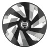 Set 4 Capace Roti, potrivite jantelor de R15, pentru Nissan, model vector black and silver, Autohelix MSA
