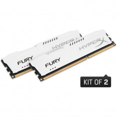 Kit Memorie HyperX Fury White 16GB DDR3 1600 MHz CL10 Dual Channel foto