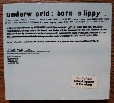 CD Underworld &amp;lrm;&amp;ndash; Born Slippy [ 2 x CD maxi single digipack ] foto