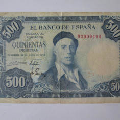 Spania 500 Pesetas 1954 seria 2009494